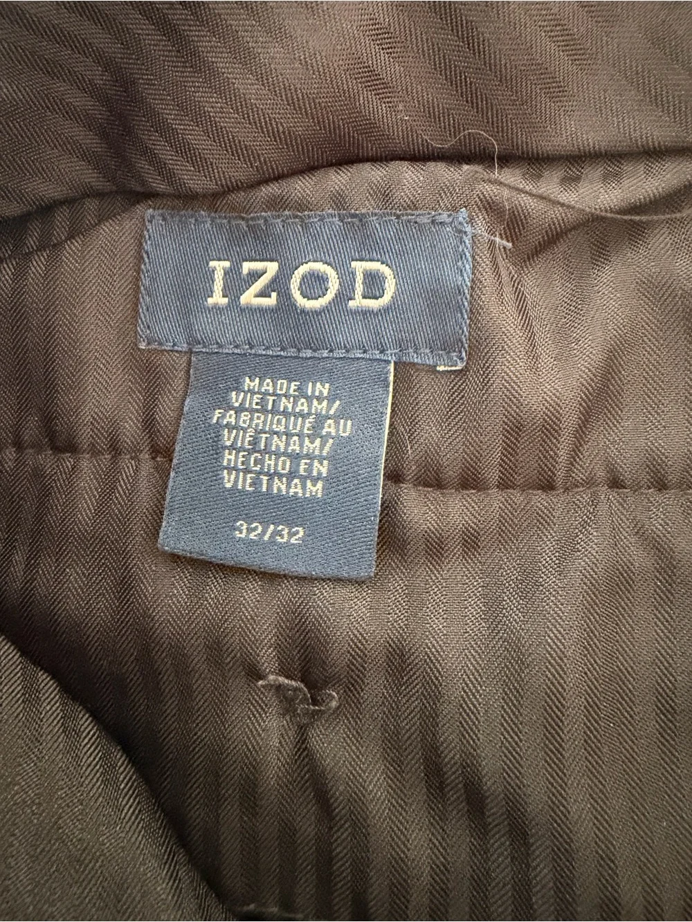 Izod Men's Charcoal Straight-Leg Dress Pants